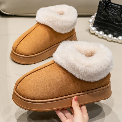 Thick sole winter slippers - cloud-like comfort for all-day wear in Canadian weather