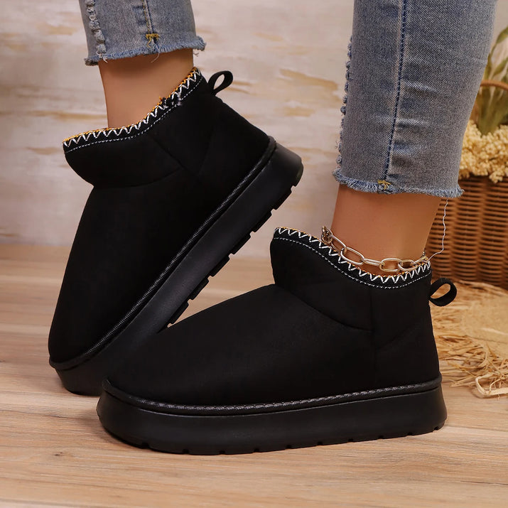 High-top warm slippers Canada - plush ankle house slippers