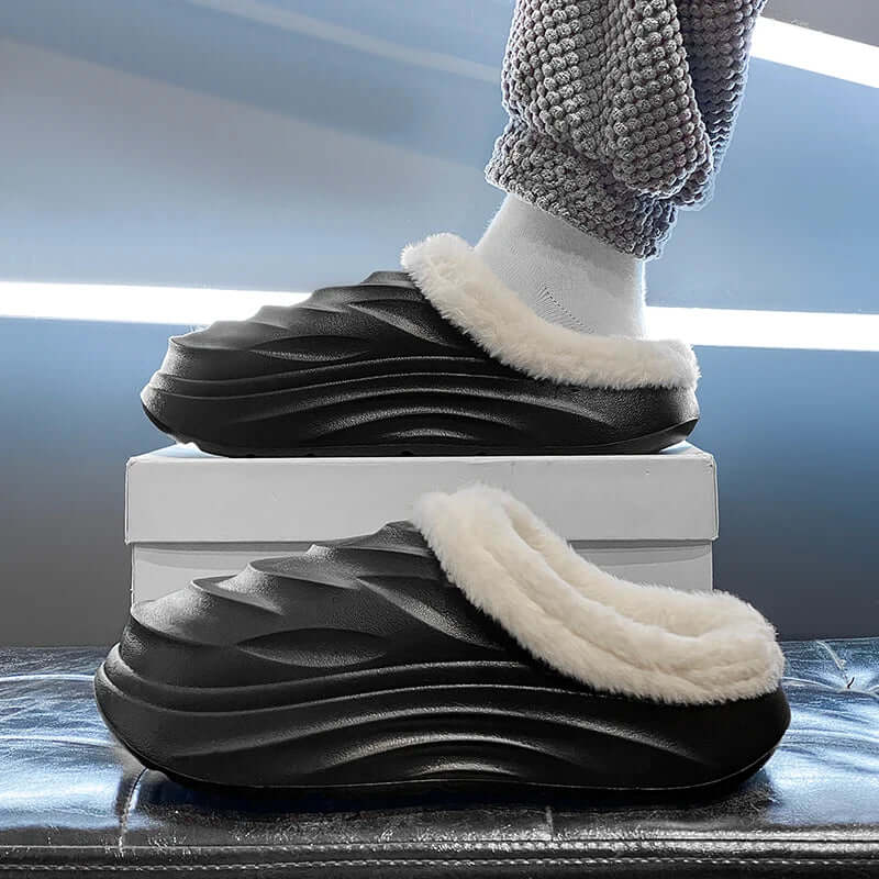 Top view of non-slip chef shoes with easy-clean waterproof surface