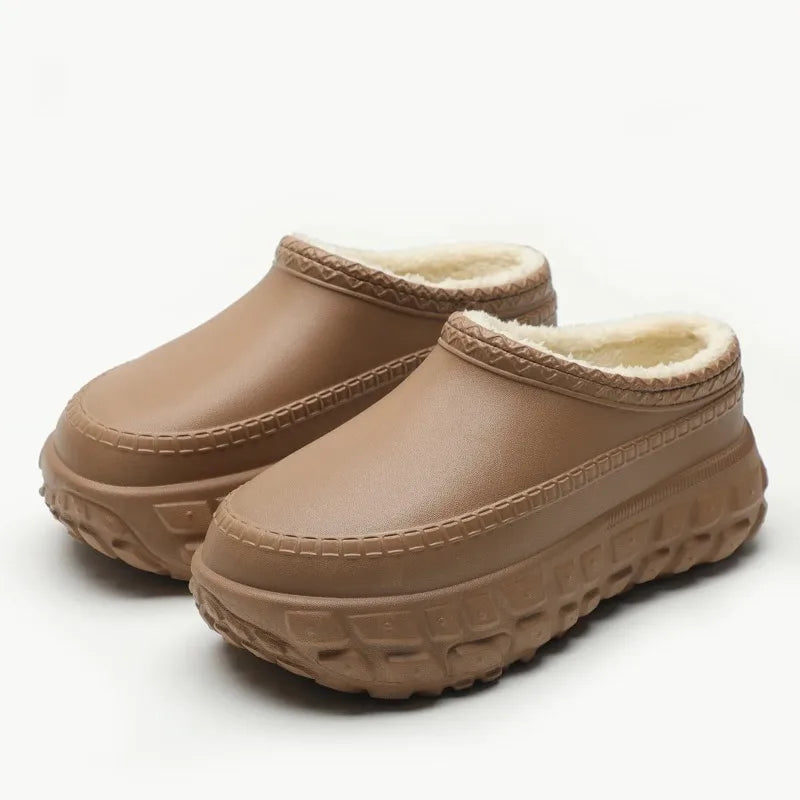 Best warm winter slippers for women side view