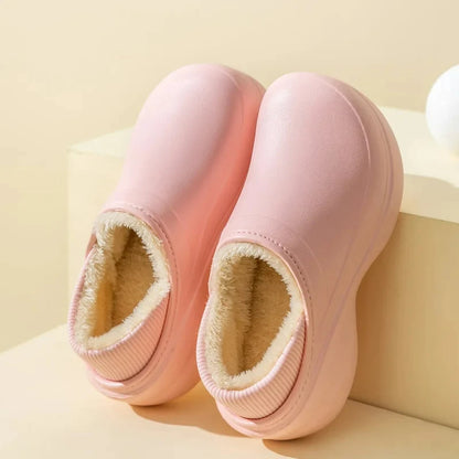 Women winter furry slippers - multiple color options