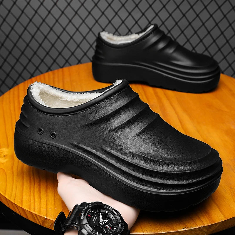 Waterproof chef shoes warm comfortable with protection