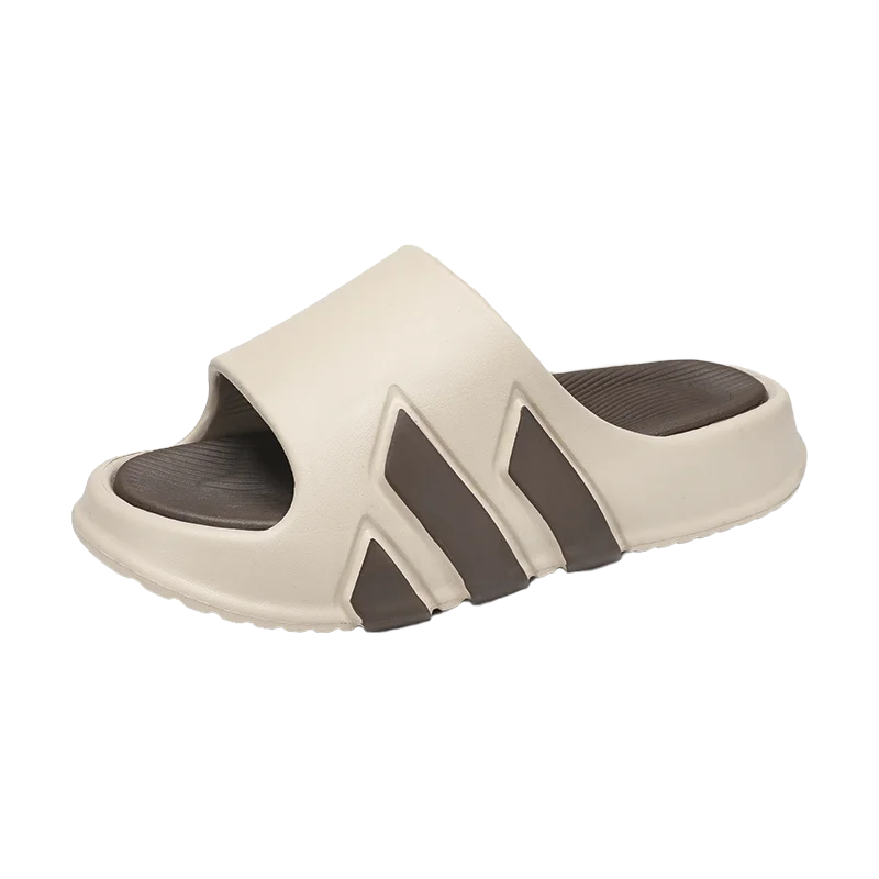 White non-slip EVA summer slippers perfect for pool and beach safety