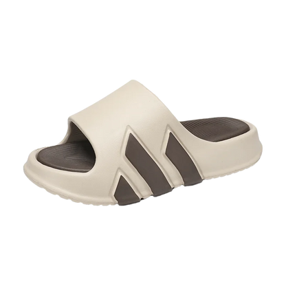 White non-slip EVA summer slippers perfect for pool and beach safety