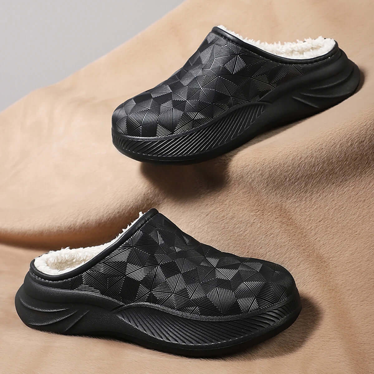 Winter waterproof slippers for men and women couples