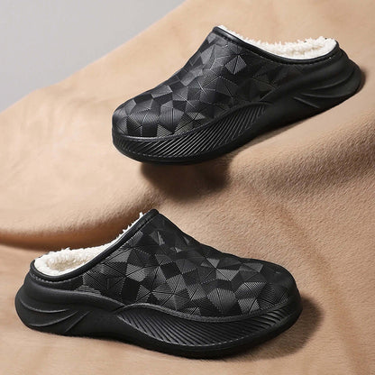 Winter waterproof slippers for men and women couples