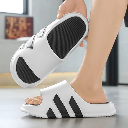 Non-slip EVA summer slippers with textured anti-slip sole and lightweight construction