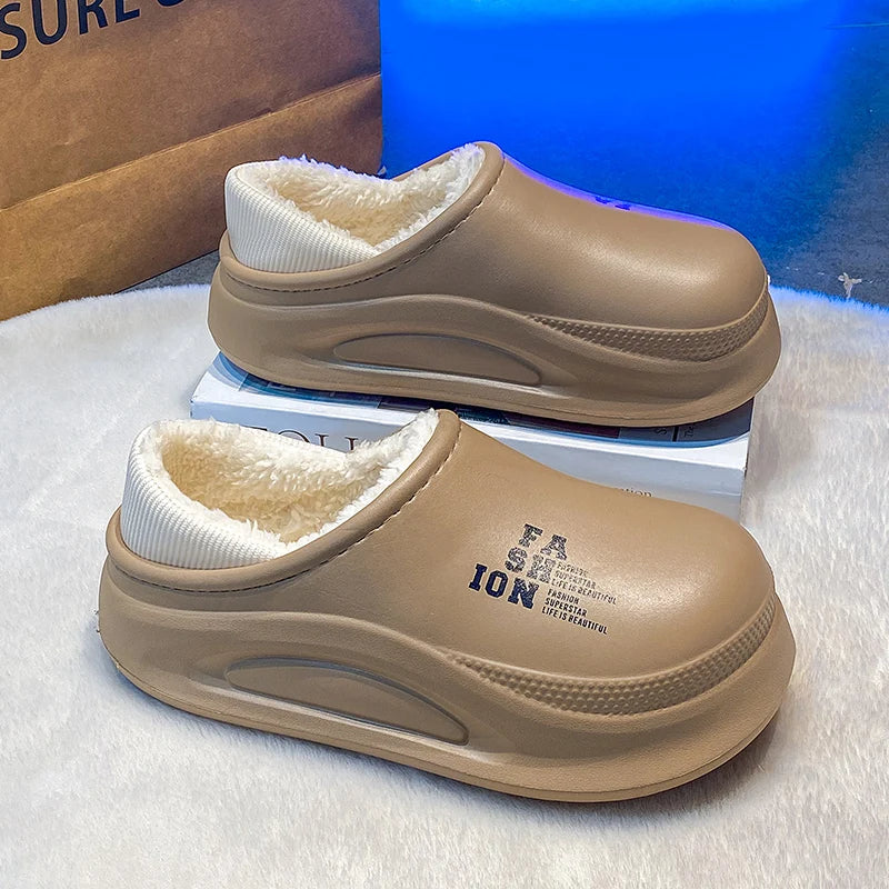 Women men winter slippers - cozy house footwear