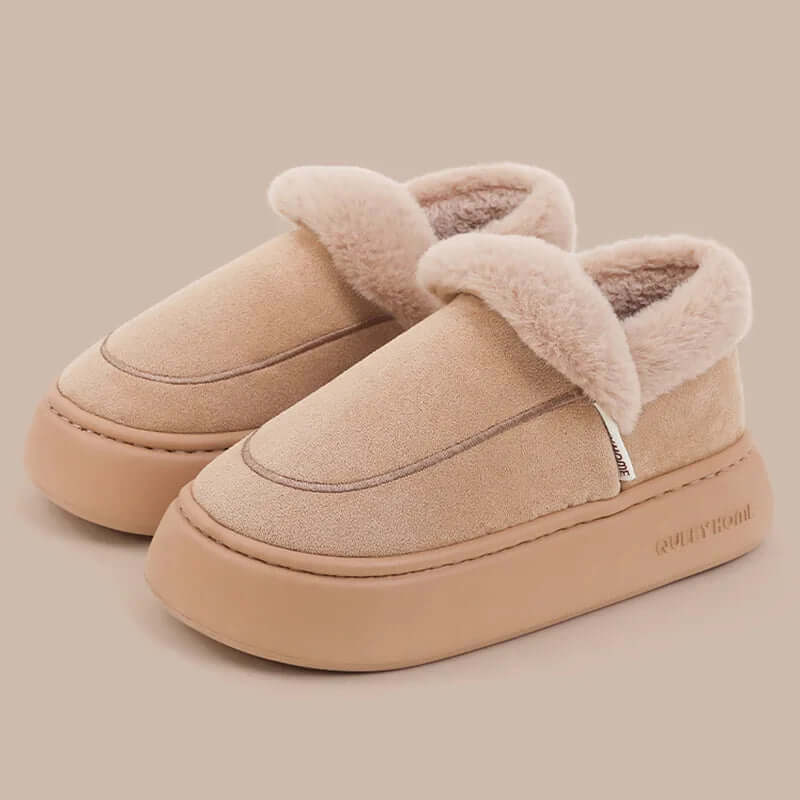 women’s winter slippers with non slip thick sole