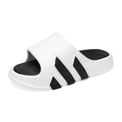 Non-slip EVA summer slippers bottom view showing superior grip traction