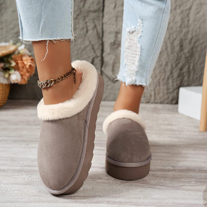Anti-slip fluffy slippers Canada - safe warm indoor shoes for women