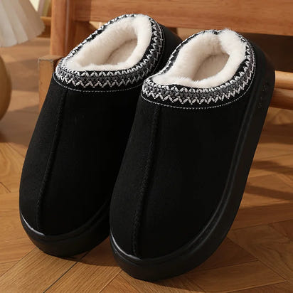 EvaCozy platform slippers in neutral colors - free shipping across Canada
