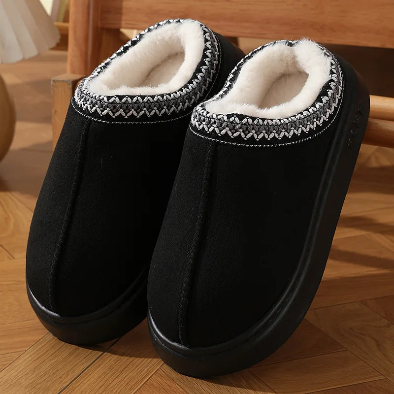 EvaCozy platform slippers in neutral colors - free shipping across Canada