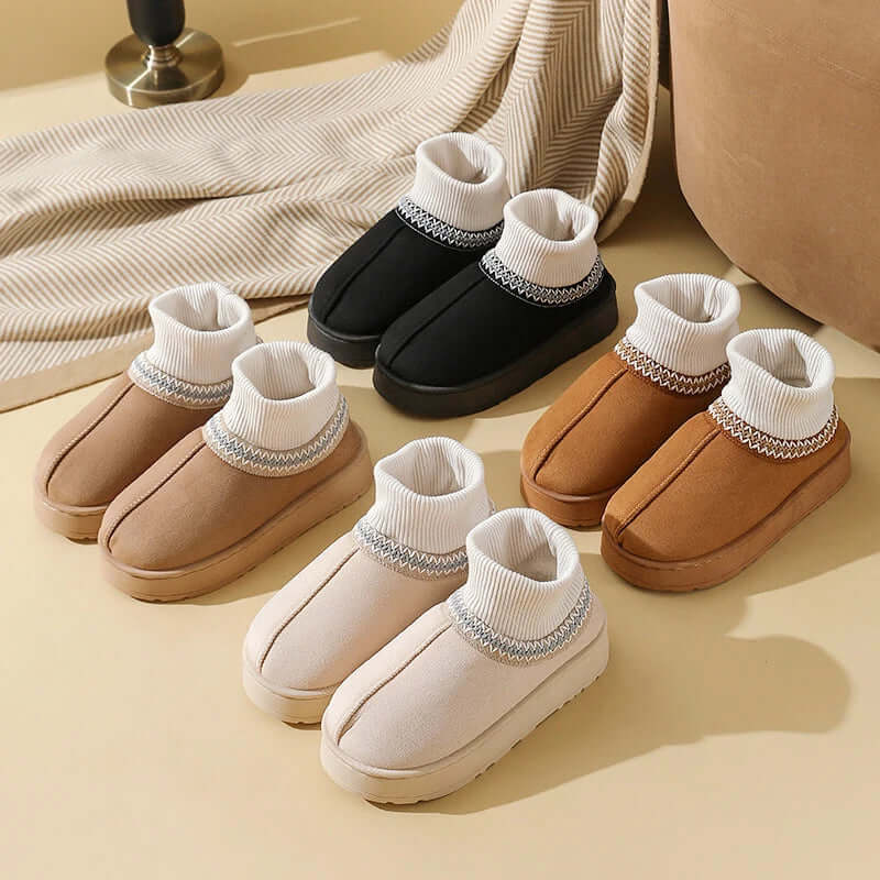Women's Luxury Fur Indoor Ankle Boot Slippers | Memory Foam Comfort EvaCozy Women's Luxury Fur Indoor Ankle Boot Slippers | Memory Foam Comfort EvaCozy