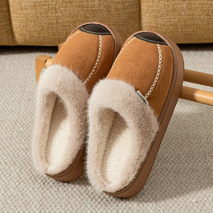 EvaCozy couple's winter slippers color options - soft warm non-slip indoor outdoor footwear