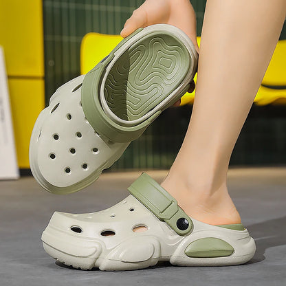 Protective toe-cap sandals for men multiple colors black brown gray tan