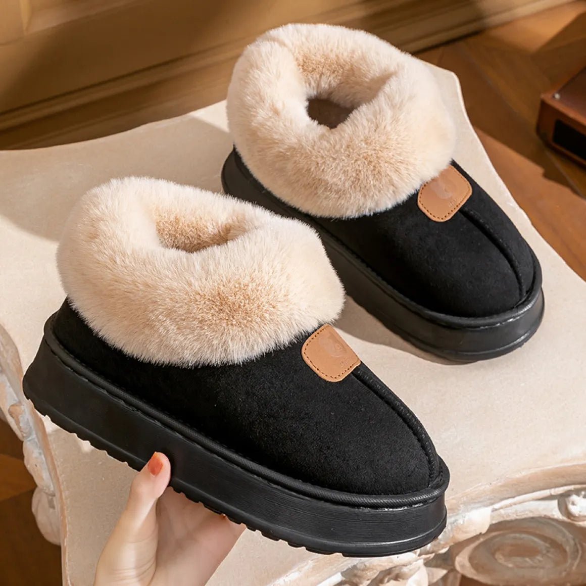 EvaCozy™ Cotton Slippers - Winter Plush Boots for Women & Men - EvaCozy™