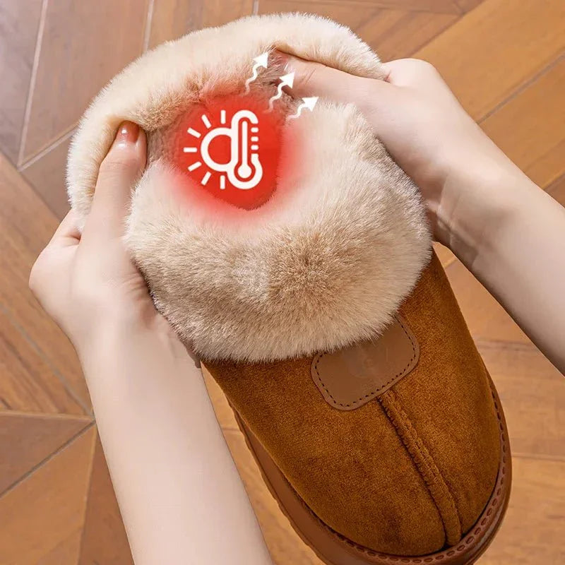 Cotton winter slippers multiple colors gray beige cream burgundy