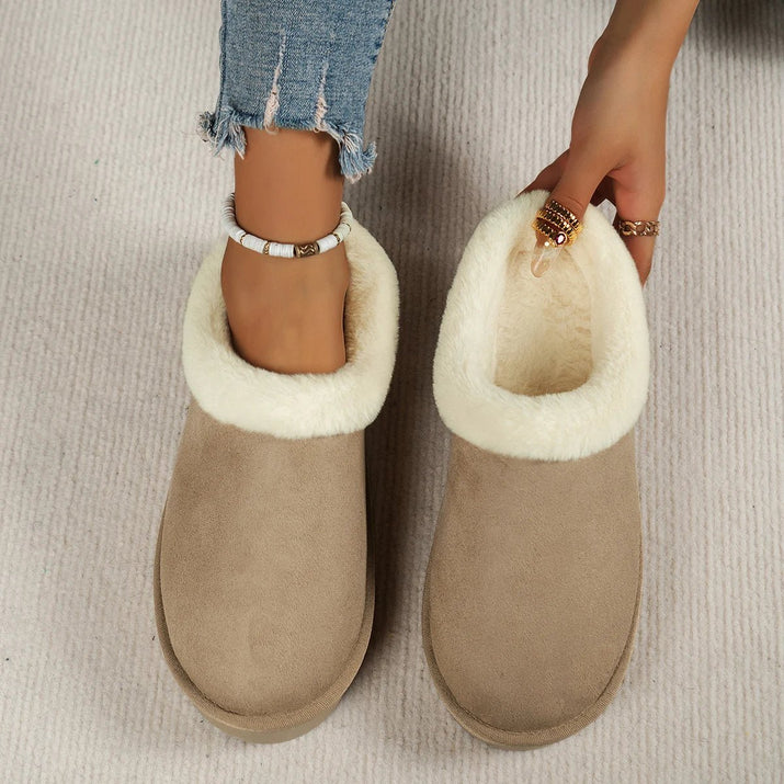 EvaCozy women's warm slippers with extra-plush lining and minimalist design
